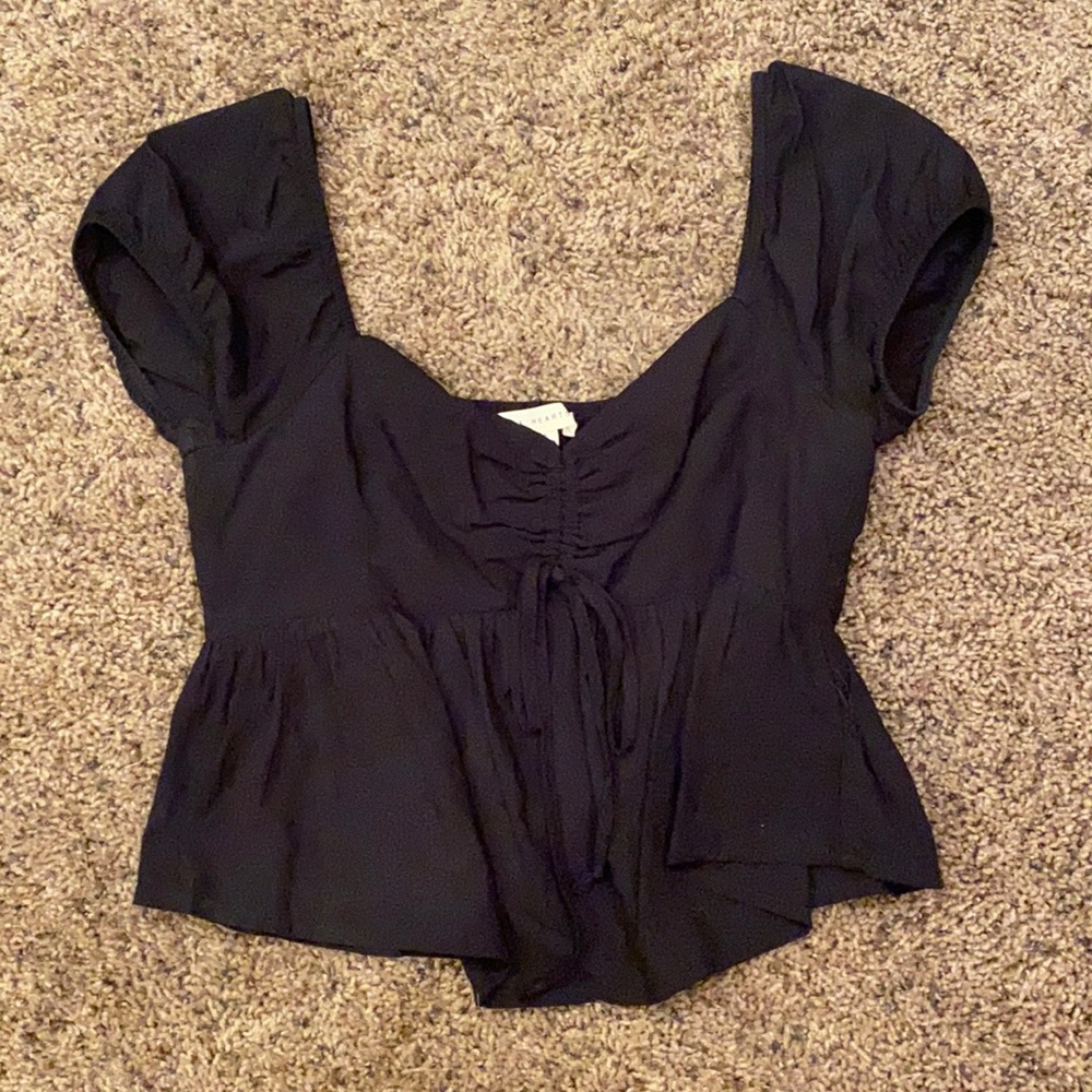 Black pac sun peplum top